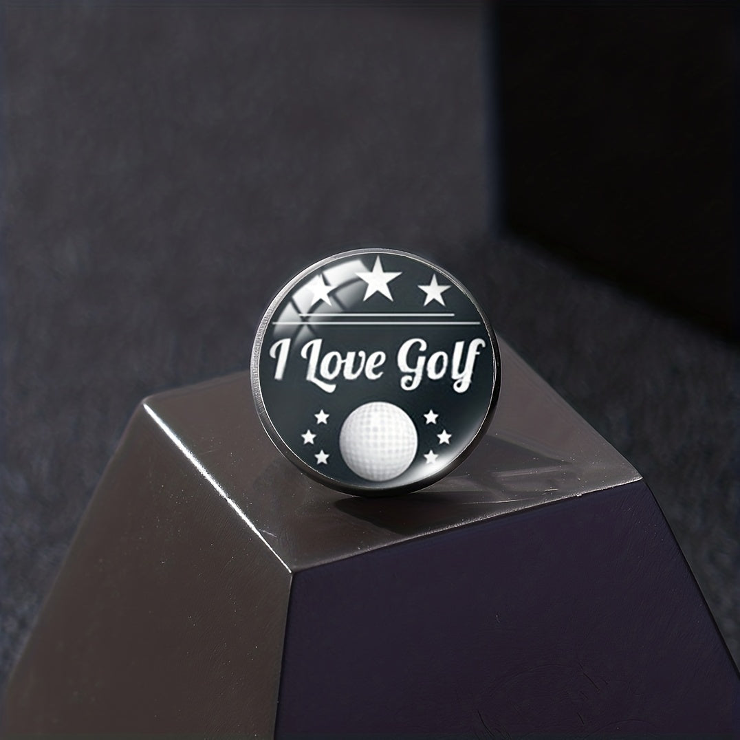 I Love Golf Brooch Pin For Players, Men and Women