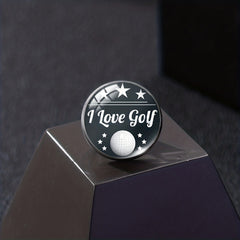 I Love Golf Brooch Pin For Players, Men and Women