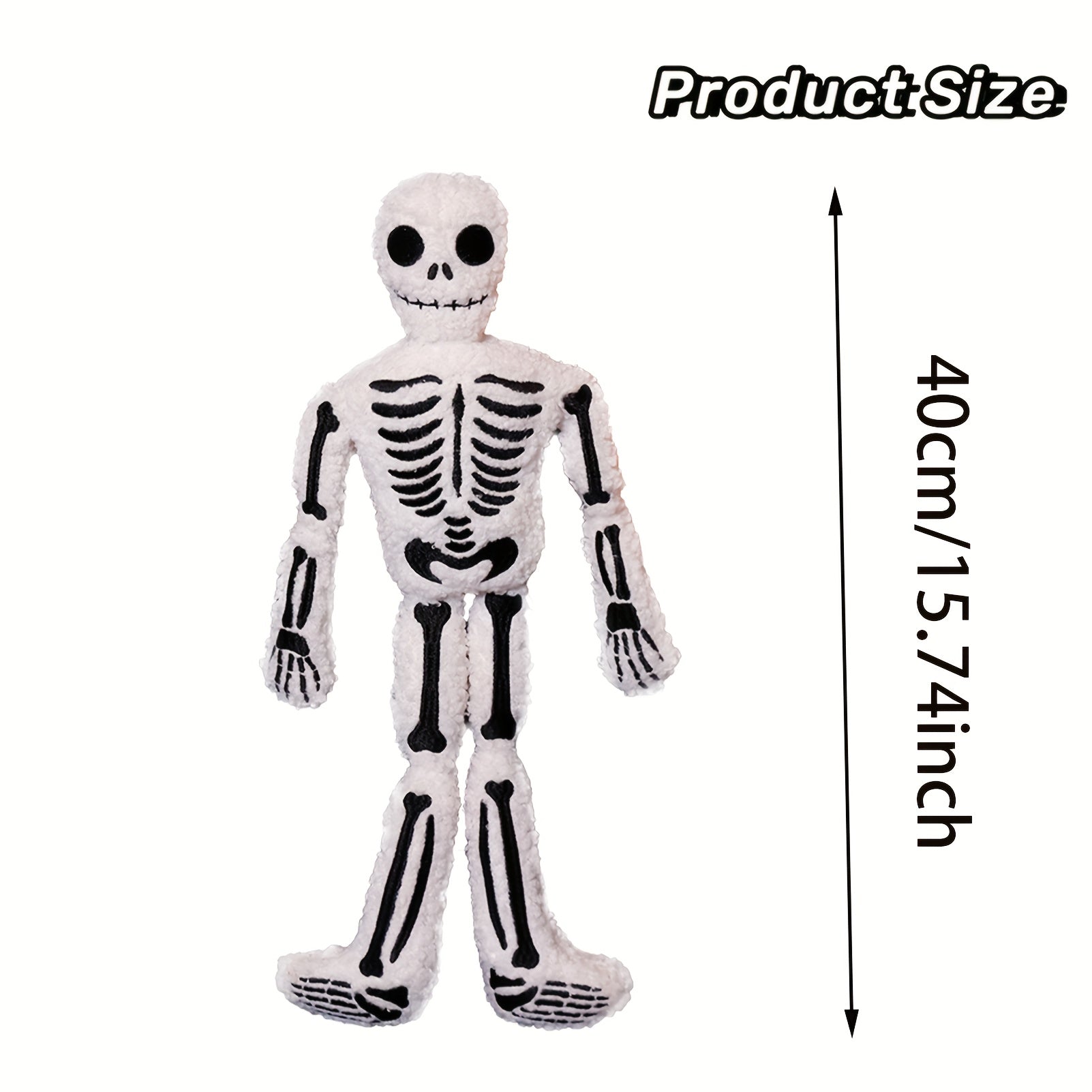 Funny Skeleton Plush Toy Halloween Skull Ornaments Doll Sofa Decoration