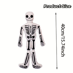 Funny Skeleton Plush Toy Halloween Skull Ornaments Doll Sofa Decoration