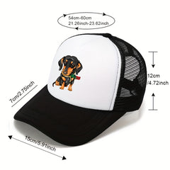 Mesh Animal Print Trucker Hat Outdoor Sunshade Cap