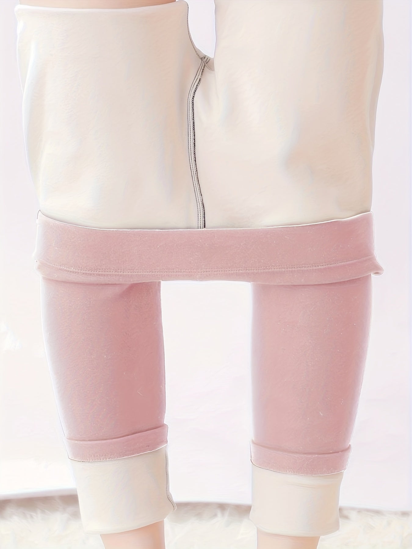 Plush Lined Thermal Pants Soft & Comfy Slim Elastic Tights
