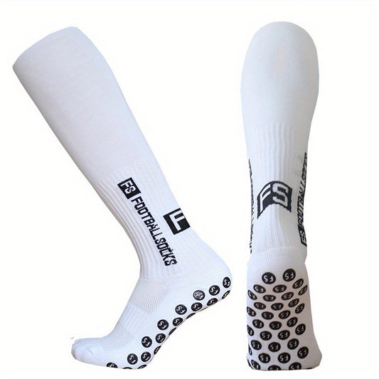 Letter Pattern Soccer Socks Breathable Training Thigh Socks