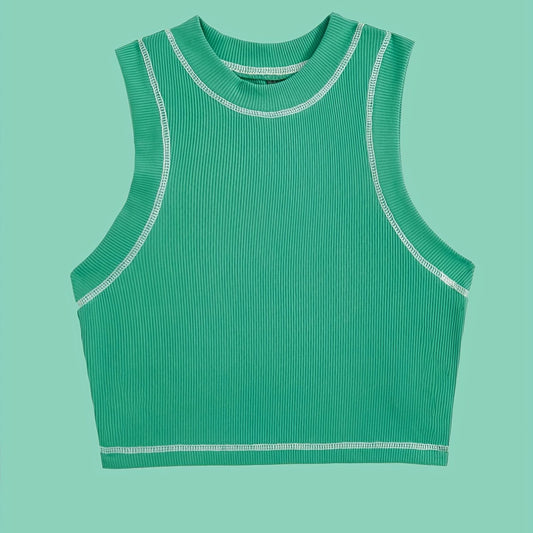 Women's Solid Tank Top Sleeveless Casual Summer Wear