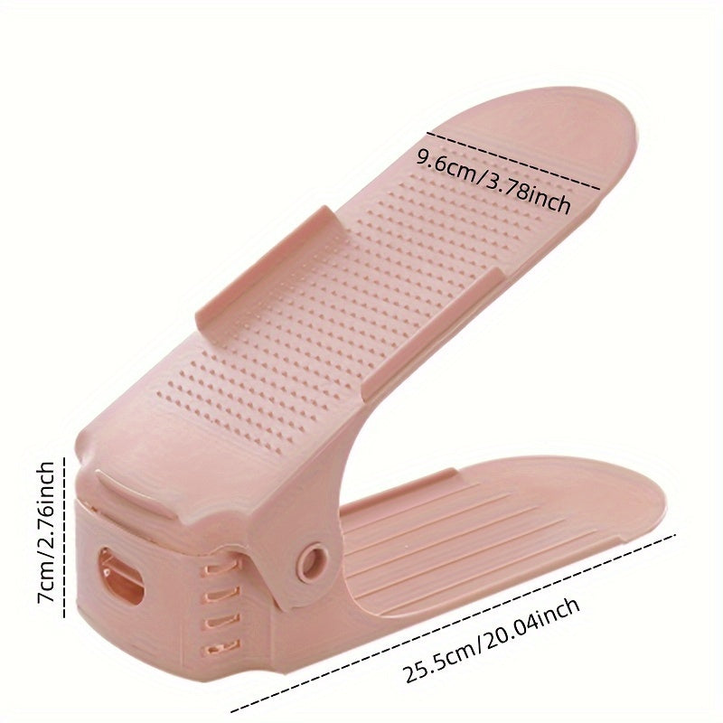 Adjustable Shoe Slot Organizer - Double Layer Space Saving Shoe Rack