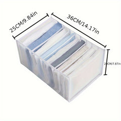 Wardrobe Closet Clothes Organizer Storage Basket for Pants Jeans Shirts