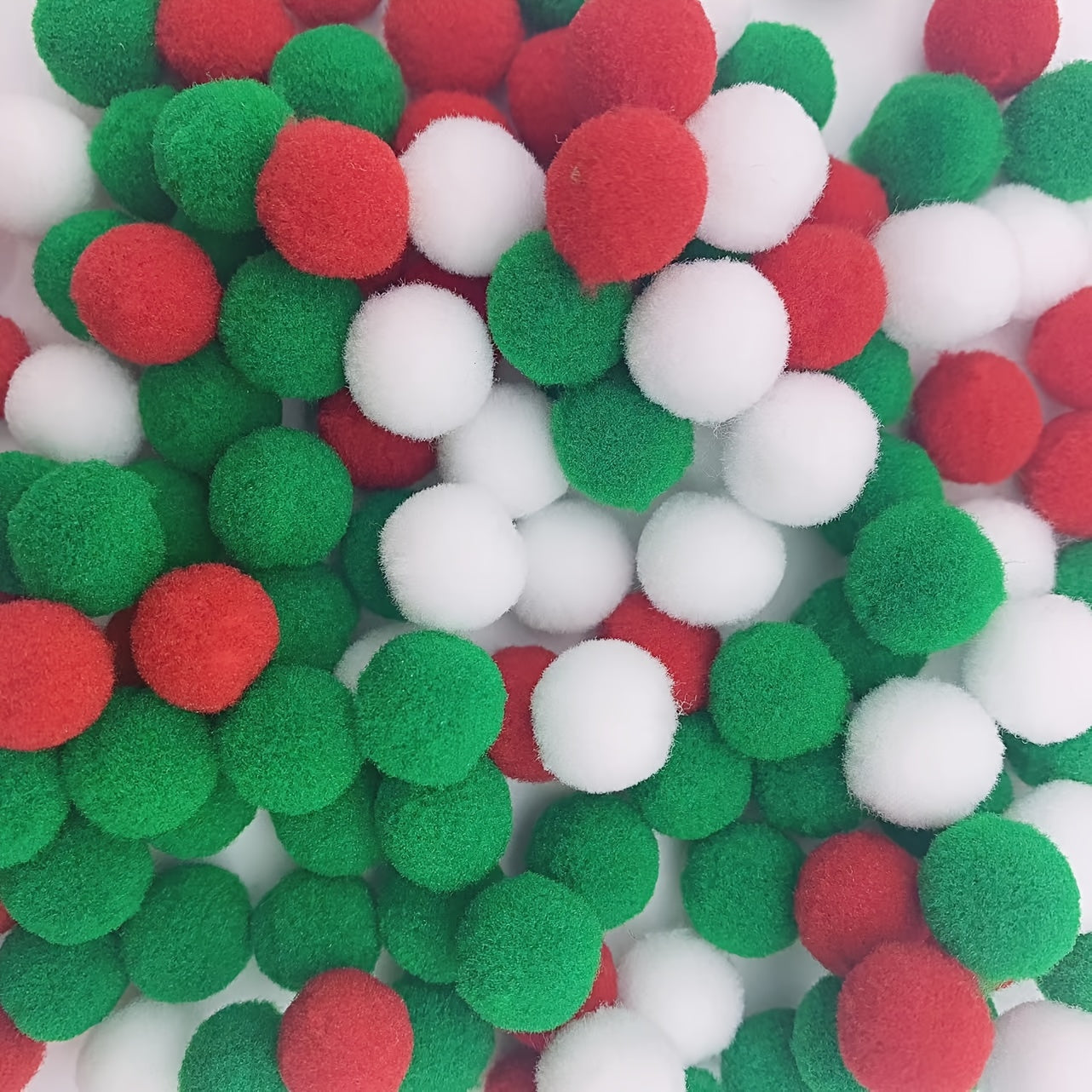 160pcs Mixed Pom Balls for Crafts Party Christmas Decoration