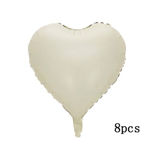 8pcs45 72 Cm Cream Caramel Love Ball Balloons Set