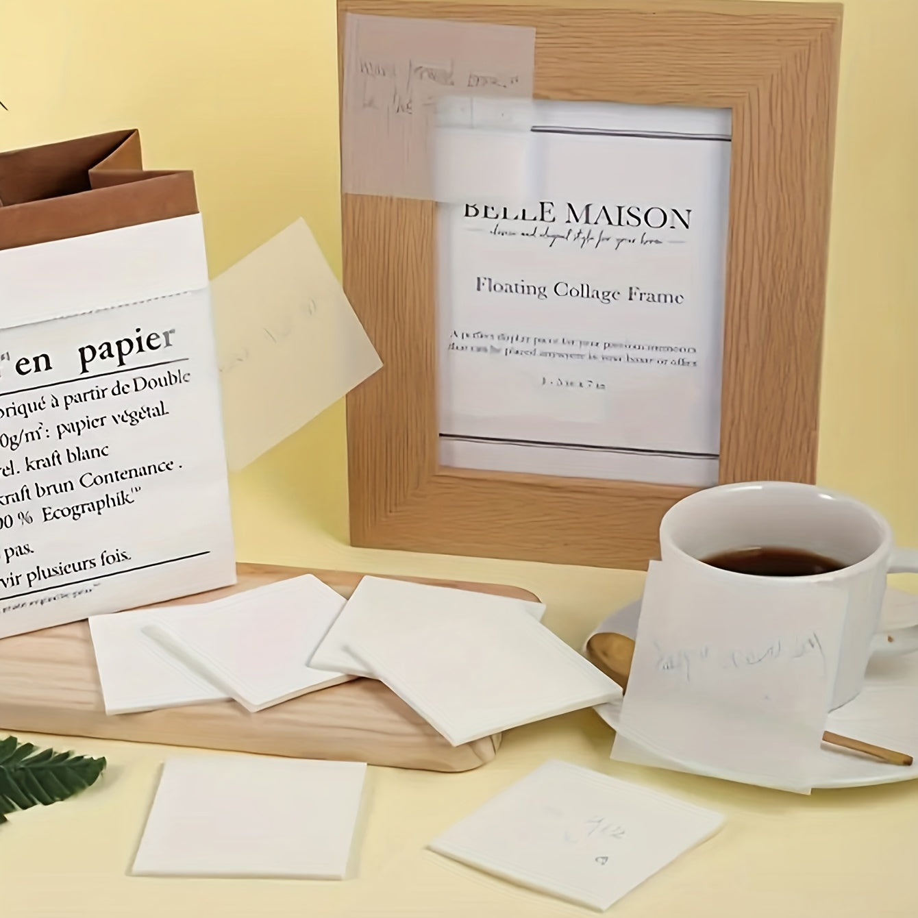 50 Sheets Transparent Waterproof Sticky Notes 7.62x7.62 cm