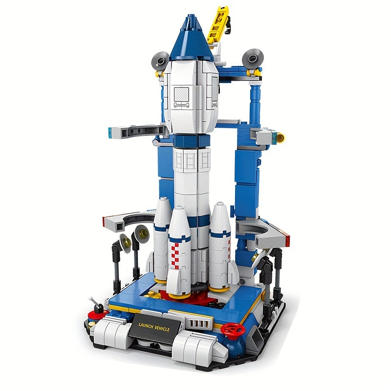 Building Blocks 2 Into 8 In 1 Rocket Launch Base Toy
