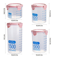 1pc Plastic Airtight Grain Storage Tank for Camping and Home