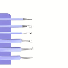6pcs Blackheads Removal Tools Set Portable Acne Scraping Squeezing Tool
