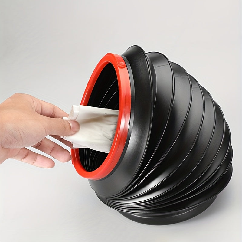 Retractable Car Trash Can 4L Large Capacity Car Storage Bucket