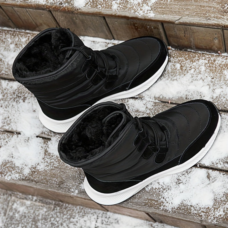 Women's Winter Snow Boots Faux Fur Lining Mid Calf Outdoor Hiking