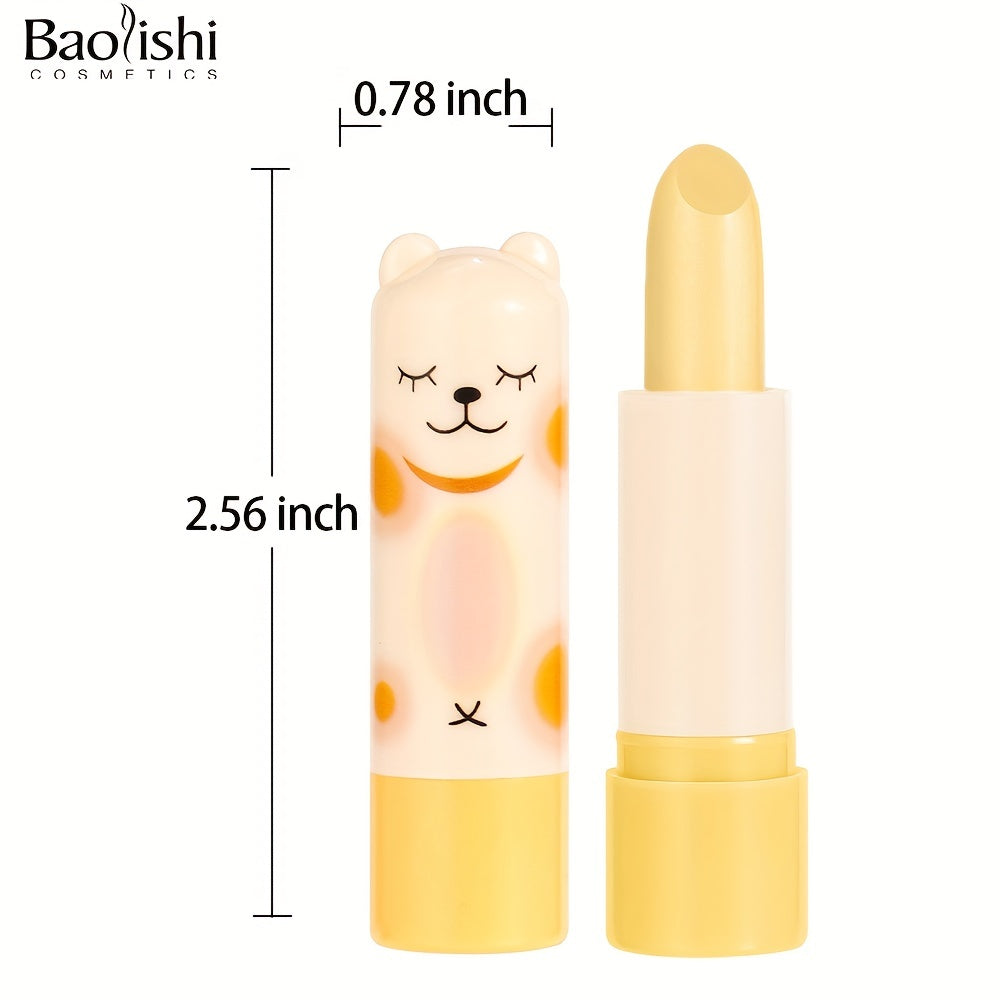 6 Flavors Moisturizing Animal Lip Balm for Men and Women