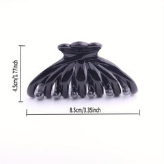 2pcs Glossy Hair Claw Clip Large Octopus Hair Claw For Ponytail Holder