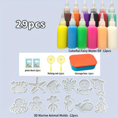 15pcs Marine Animal Models Handicraft Set for Halloween