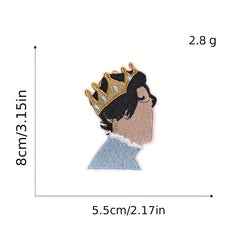 8pcs Cartoon Iron On Patches Sew On Embroidered Applique DIY Crafts For Clothing