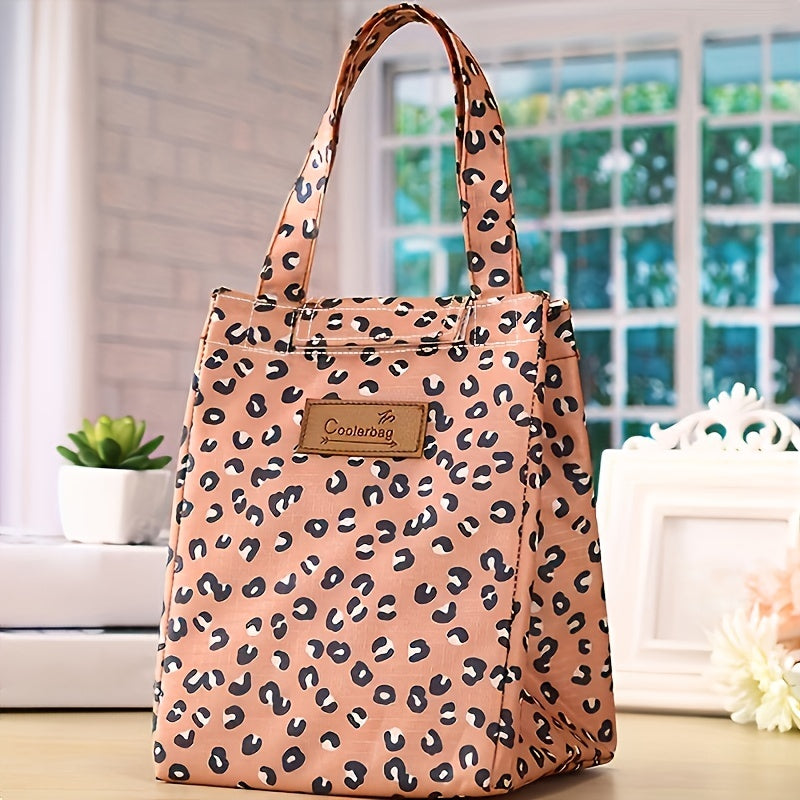 Leopard Thermal Lunch Bag Insulated Cooler Tote Storage Case Box