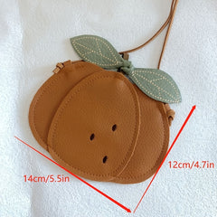 Kids Cartoon Pumpkin Pear Ladybug Mini Bag