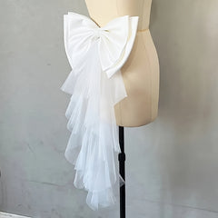 Royal Court Style Bridal Accessory Mesh Bowknot Tulle Waistband