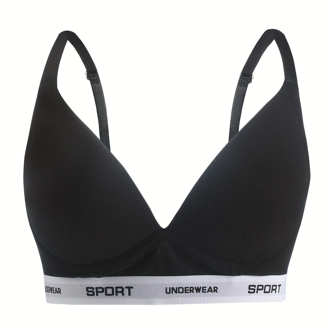 Letter Print Push Up Bra Women's Lingerie & Underwear