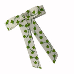 Lucky Clover Bow Tie Green Four Leaf Clover Collar Bow Tie