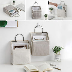 Double Sided Hanging Storage Bag Organizer for Bedroom Bathroom