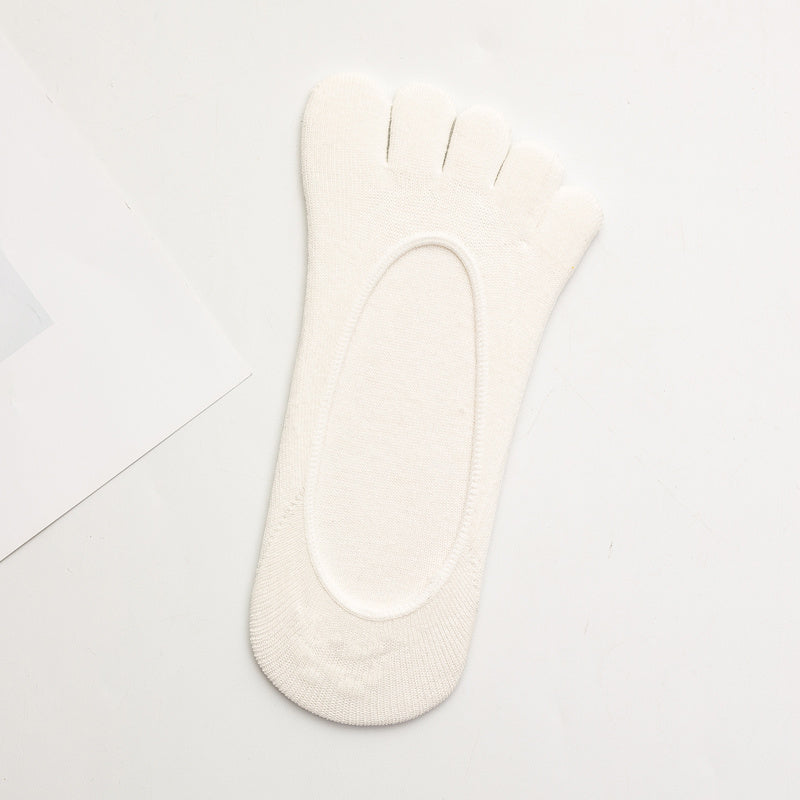 Women's No Show Toe Socks 5-Pack