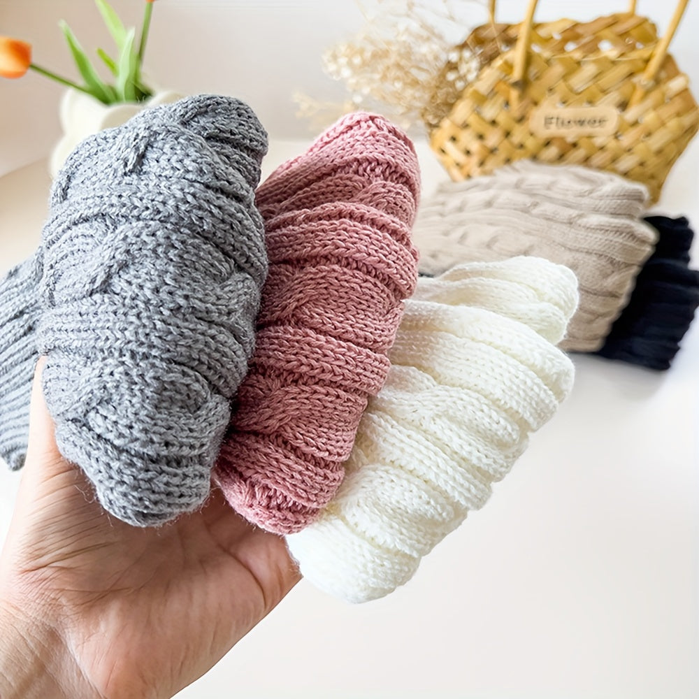 Knitted Leg Warmers Knee High Socks