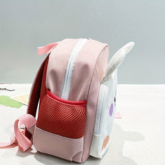 Kids Rabbit Embroidery Backpack Lightweight Bag