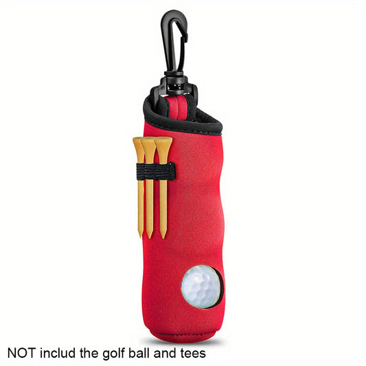 Golf Tee Holder Ball Carry Bag Pouch Keychain Belt Clip Golf Accessories