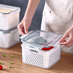 Refrigerator Storage Box for Fresh Vegetables & Fruits