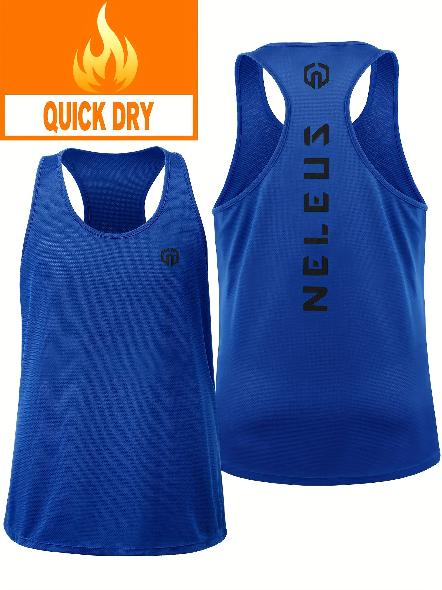 Men's Running Loose Tank Top Sleeveless Fast Dry Bodysuit