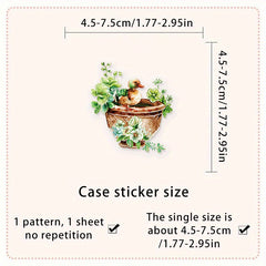 50pcs Plant Lover'S Delight Vinyl Decal Stickers