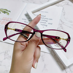 Light Blocking Reading Glasses Ultralight Oval Jelly HD Presbyopic Glasses
