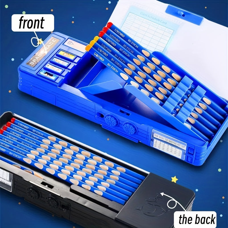 Password Lock Pencil Case Stationery Box