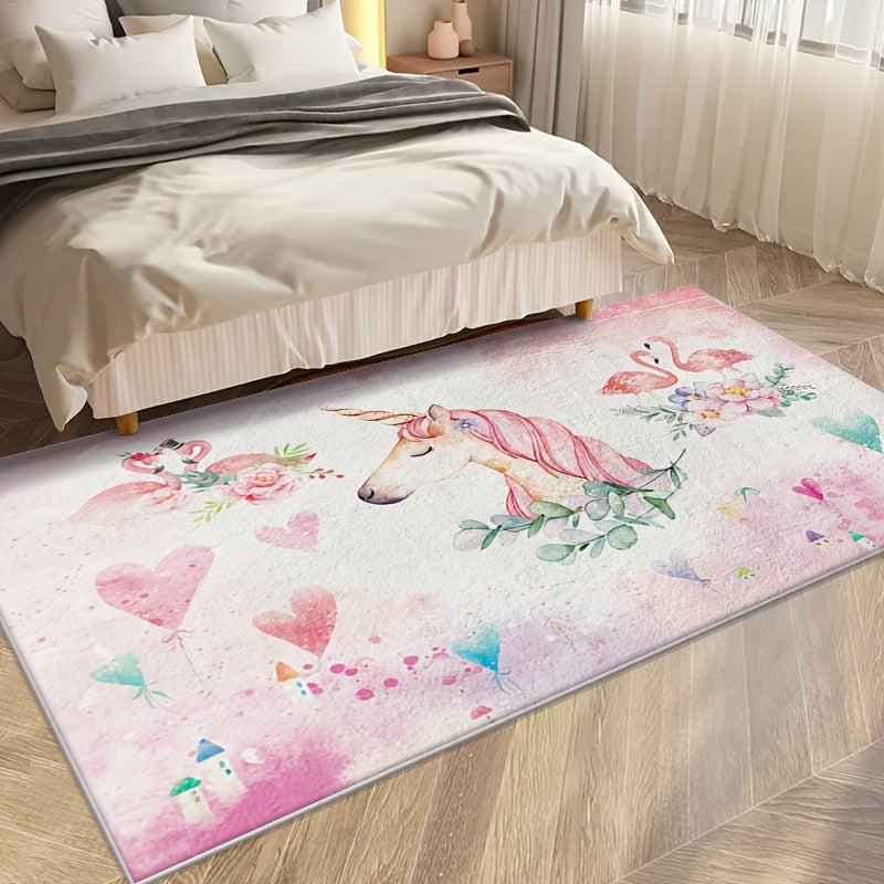 Cashmere Bedside Rug Bedroom Area Rug Anti-Moisture Carpet Floor Mat