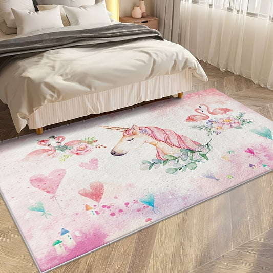 Cashmere Bedside Rug Bedroom Area Rug Anti-Moisture Carpet Floor Mat