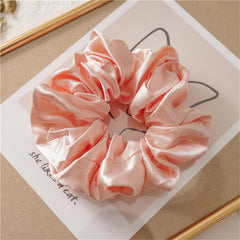 French Silk Hair Scrunchies for Women Girls - Curly Fine Thick Thin Hair