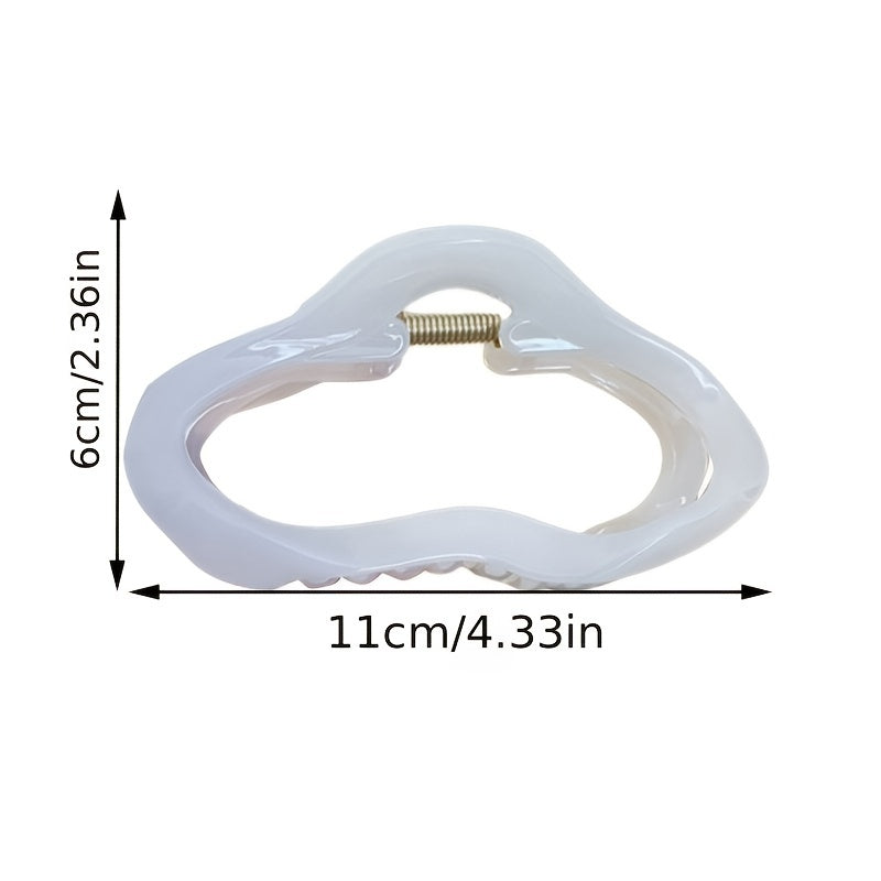 Hollow Cloud Hair Claw Clip Strong Hold Non slip Ponytail Holder