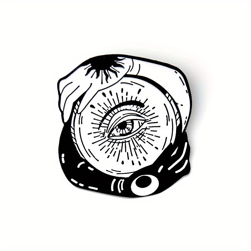 Sun Moon Wisdom Eye Brooch