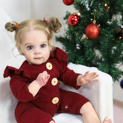 22" Reborn Doll Vinyl Silicone Realistic Lifelike Birthday Gift