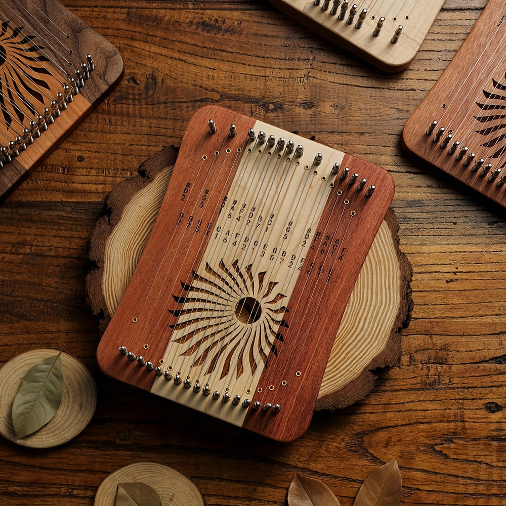 Prof Leyaqin Harp Lyre 17 31 String Maple Zambian Pear Finger Thumb Piano