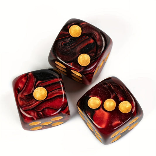 12pcs 16mm Dual Dice Set for Games & Collection