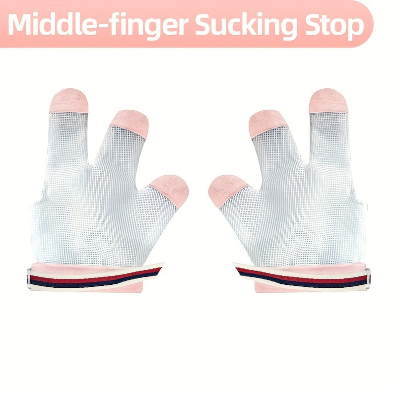 Breathable Adjustable Thumb Guard Gloves for Babies