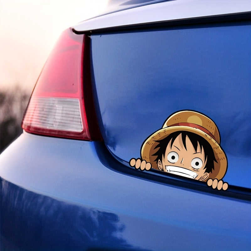 2pcs Cartoon Car Stickers for Laptop Window Decoration