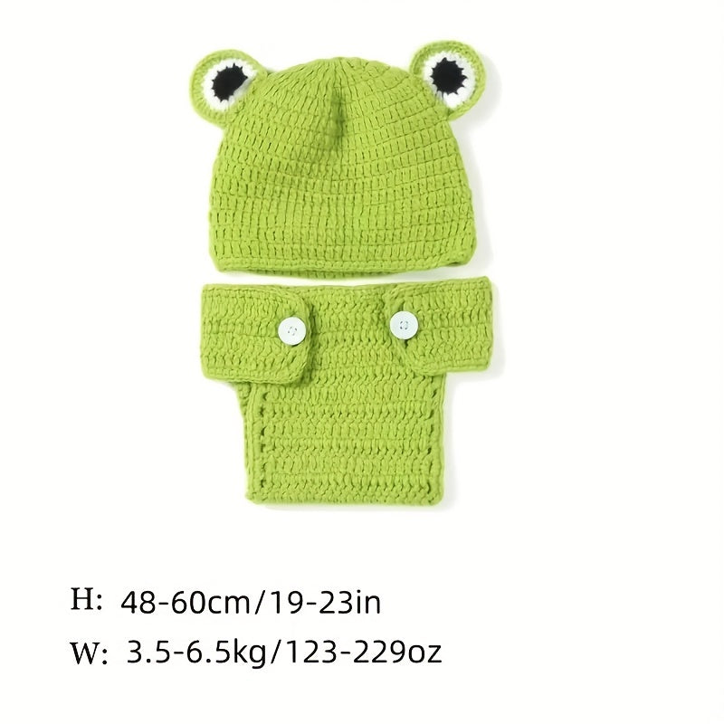 Hand Woven Frog Prince Costume Suit for Photography
