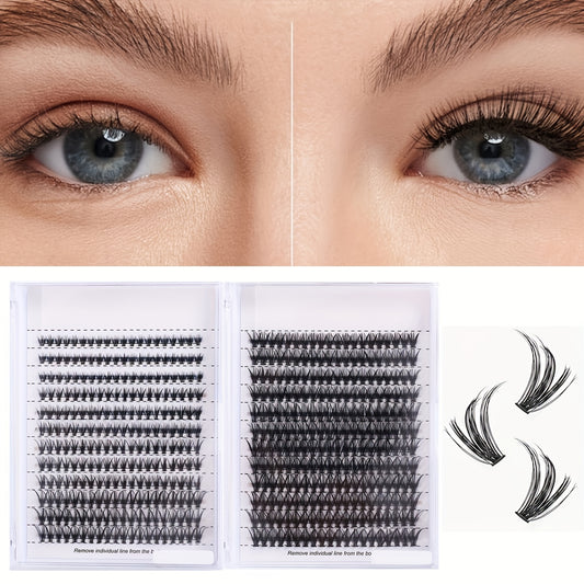 180 Pcs Mixed Lash Clusters 9 Rows DIY Eyelashes Extensions