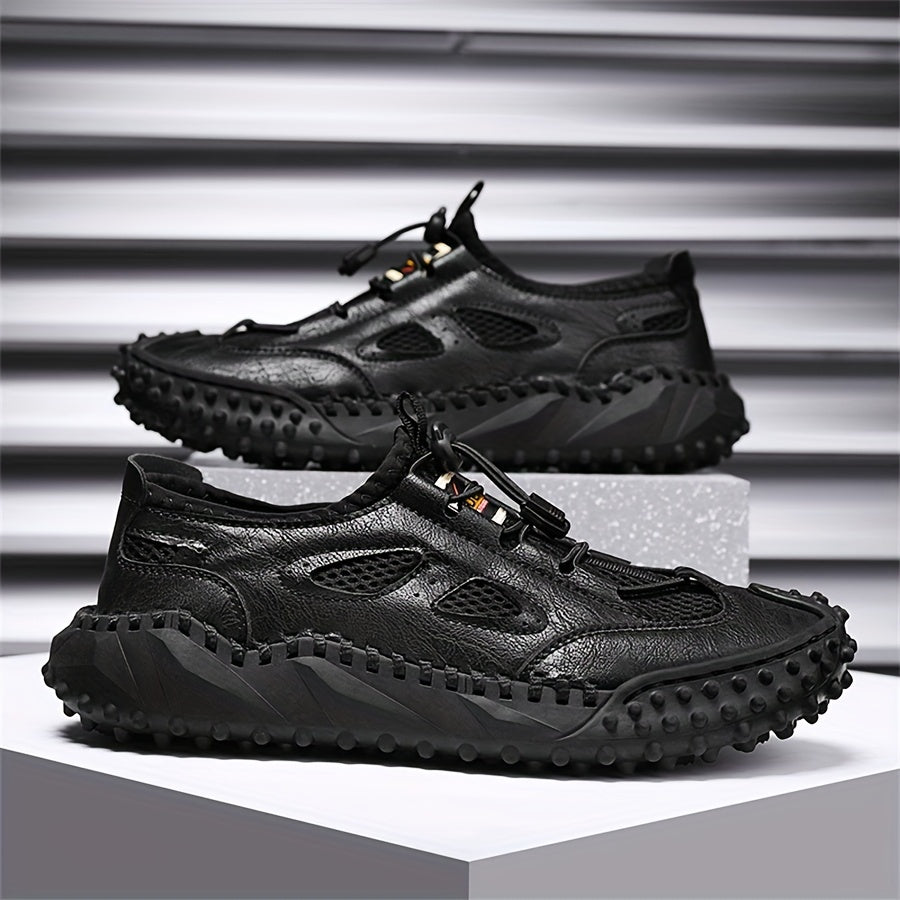 Men's Lace Buckle Walking Shoes Breathable Casual Sneakers
